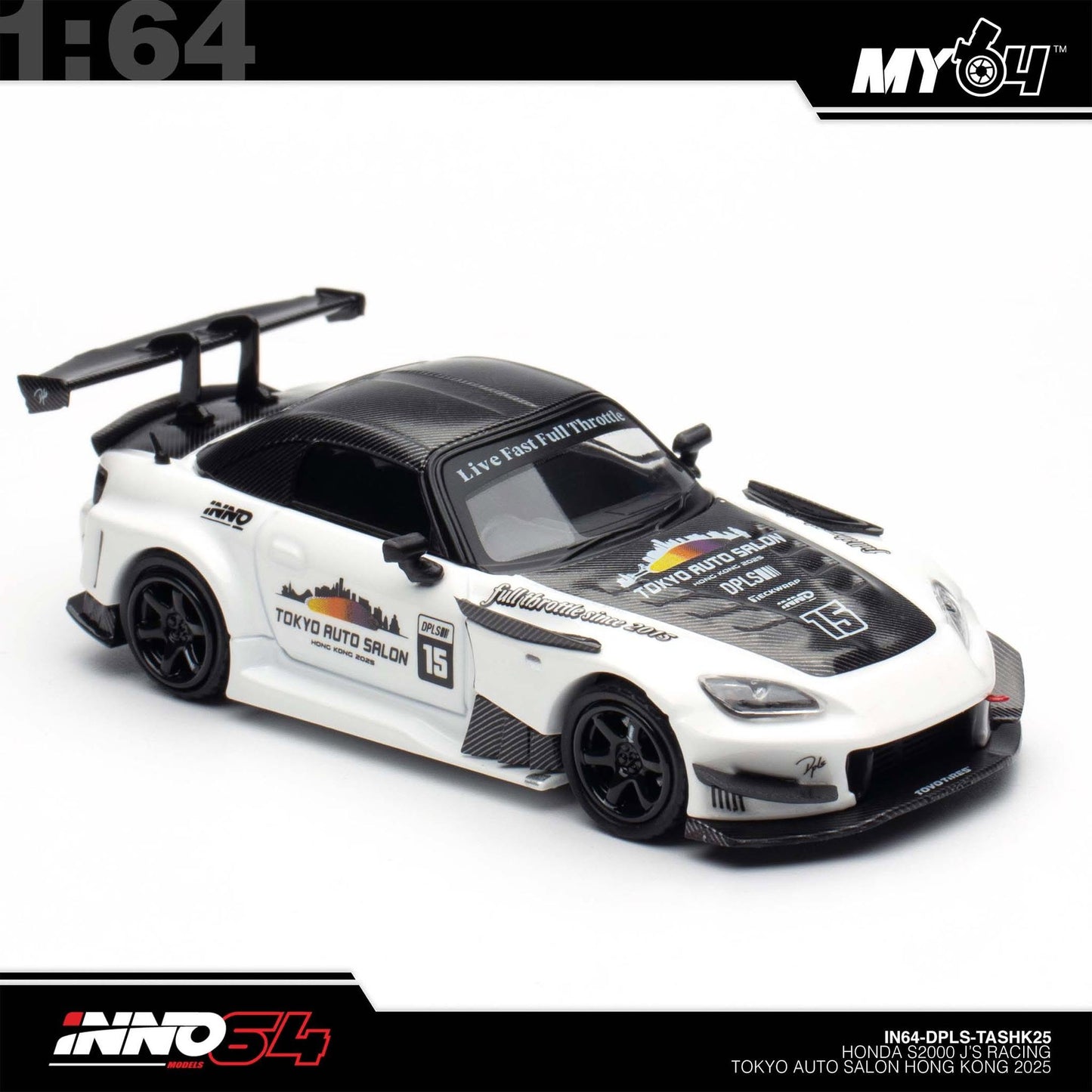 [INNO64] 1:64 Honda S2000 J'S RACING Tokyo Auto Salon Hong Kong 2025