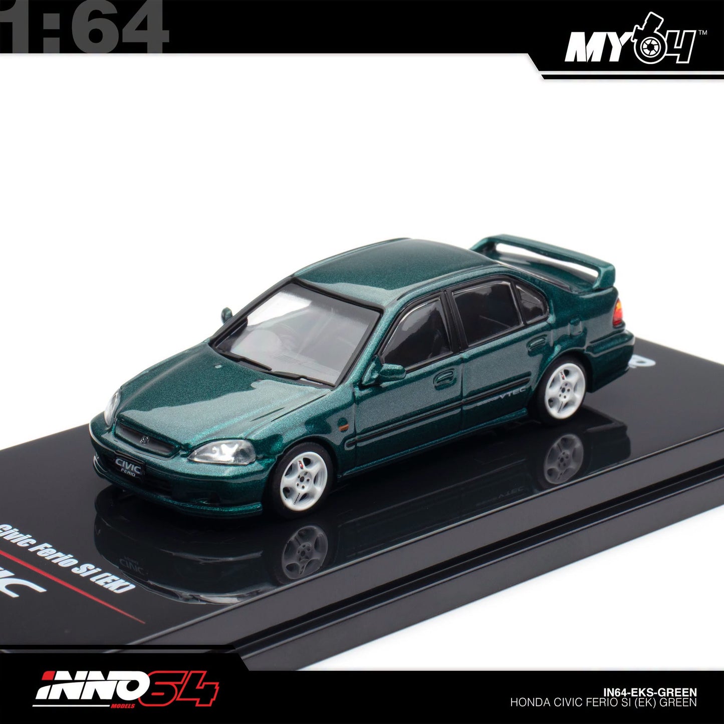 [INNO64] 1:64 Honda Civic Ferio Si (EK) - Green