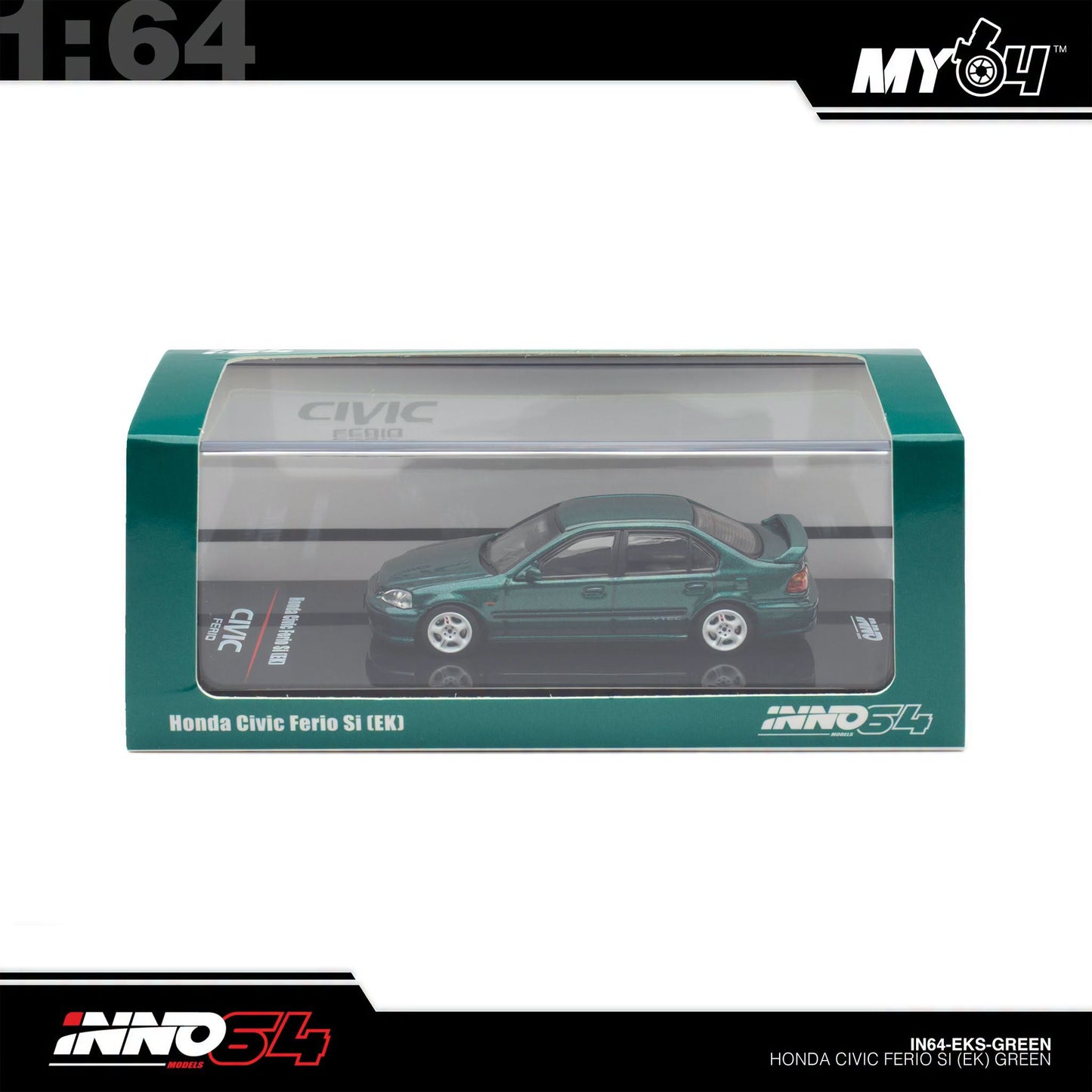 [INNO64] 1:64 Honda Civic Ferio Si (EK) - Green