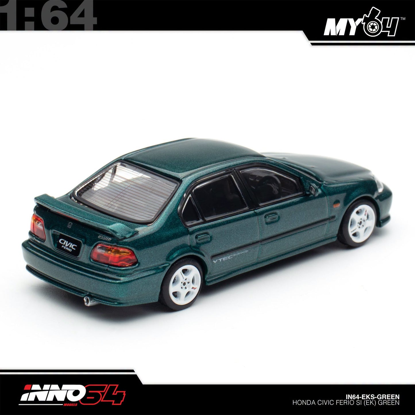 [INNO64] 1:64 Honda Civic Ferio Si (EK) - Green