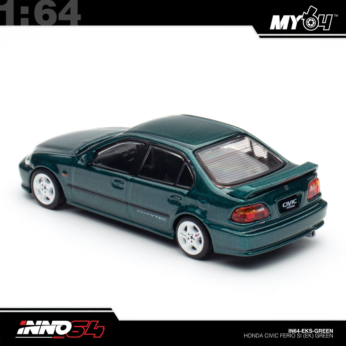 [INNO64] 1:64 Honda Civic Ferio Si (EK) - Green
