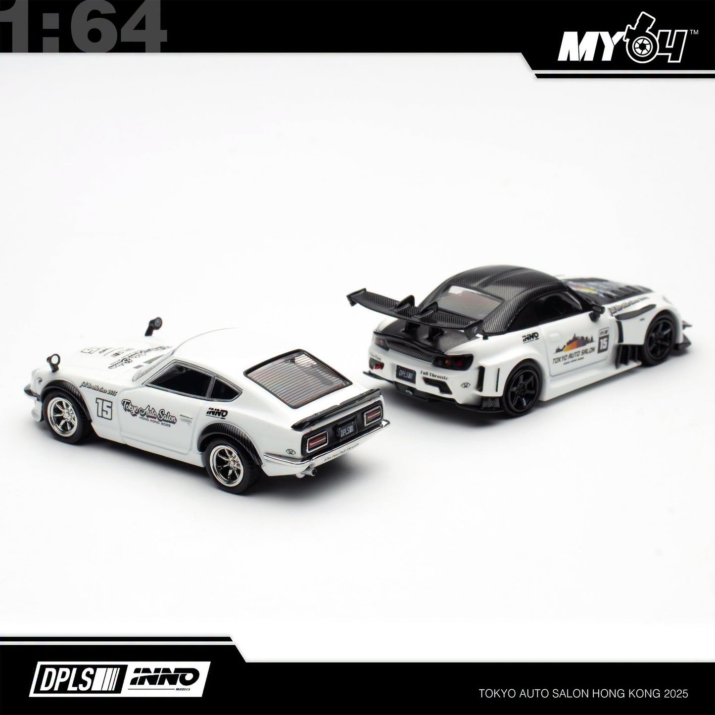 [INNO64] 1:64 Honda S2000 JS Racing Tokyo Auto Salon Hong Kong 2025 Box Set