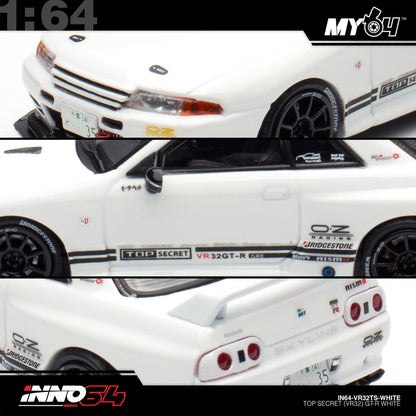 [INNO64] 1:64 Top Secret VR32 GT-R - White