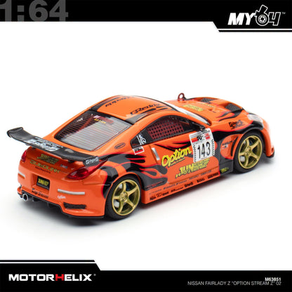 [Motorhelix] 1:64 Nissan Fairlady Z (Z33) "Option Stream Z" 2002 – Orange