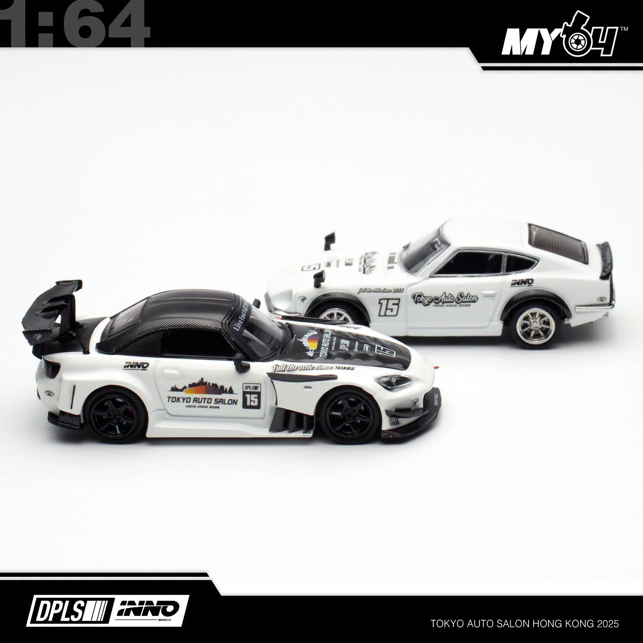 DPLS INNO S2000 東京オートサロン　香港　2025限定 INNO64] 1:64 Honda S2000 JS Racing Tokyo Auto Salon Hong Kong 2025