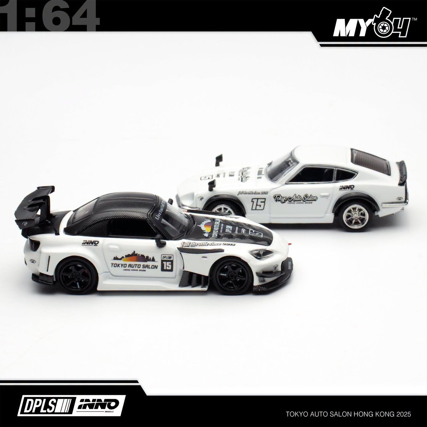 [INNO64] 1:64 Honda S2000 JS Racing Tokyo Auto Salon Hong Kong 2025 Box Set