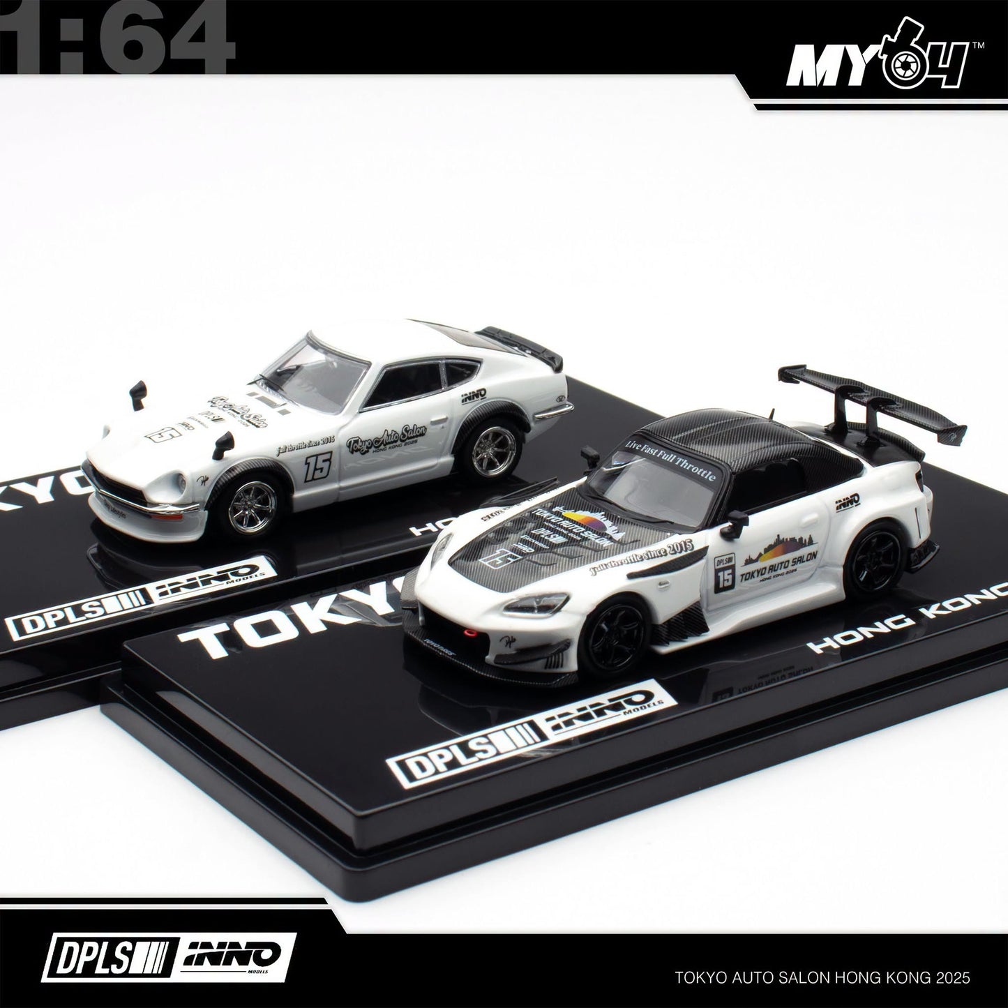 [INNO64] 1:64 Honda S2000 JS Racing Tokyo Auto Salon Hong Kong 2025 Box Set