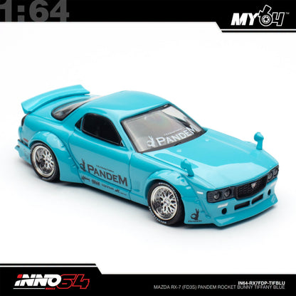 [INNO64] 1:64 Mazda RX7 (FD3S) "Pandem Rocket Bunny" - Tiffany Blue