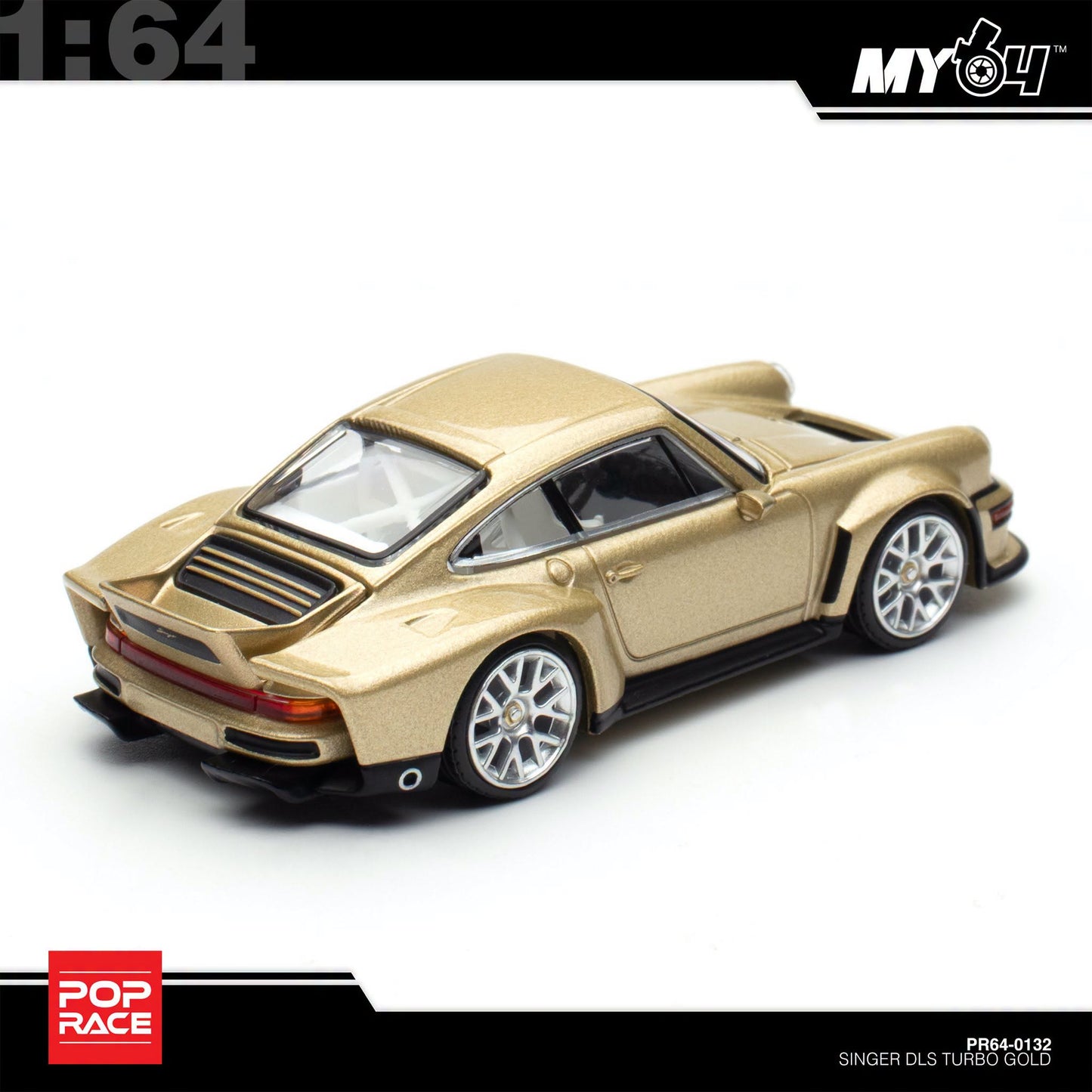 [Pop Race] 1:64 Singer DLS Turbo (Road) - Gold