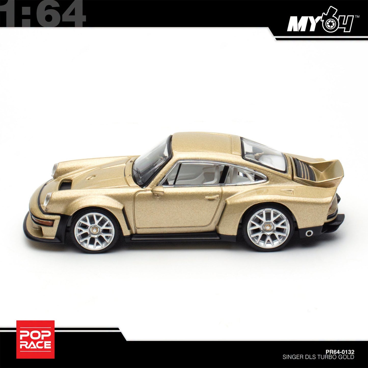 [Pop Race] 1:64 Singer DLS Turbo (Road) - Gold