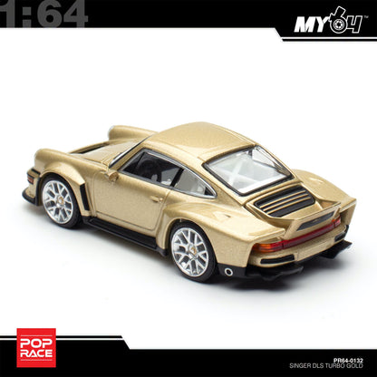 [Pop Race] 1:64 Singer DLS Turbo (Road) - Gold