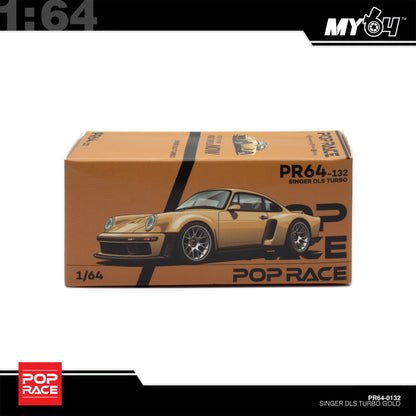 [Pop Race] 1:64 Singer DLS Turbo (Road) - Gold