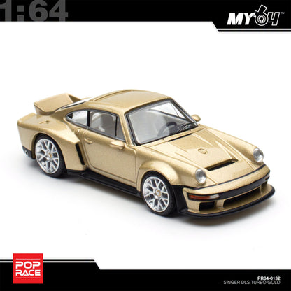 [Pop Race] 1:64 Singer DLS Turbo (Road) - Gold