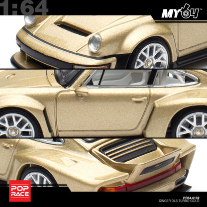 [Pop Race] 1:64 Singer DLS Turbo (Road) - Gold