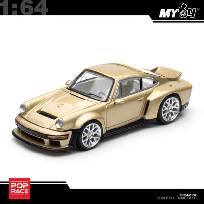 [Pop Race] 1:64 Singer DLS Turbo (Road) - Gold