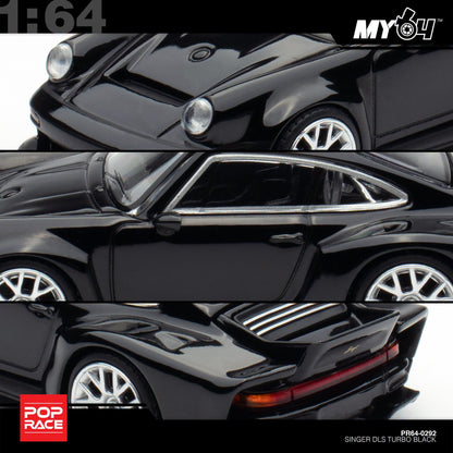 [Pop Race] 1:64 Singer DLS Turbo (Road) - Black