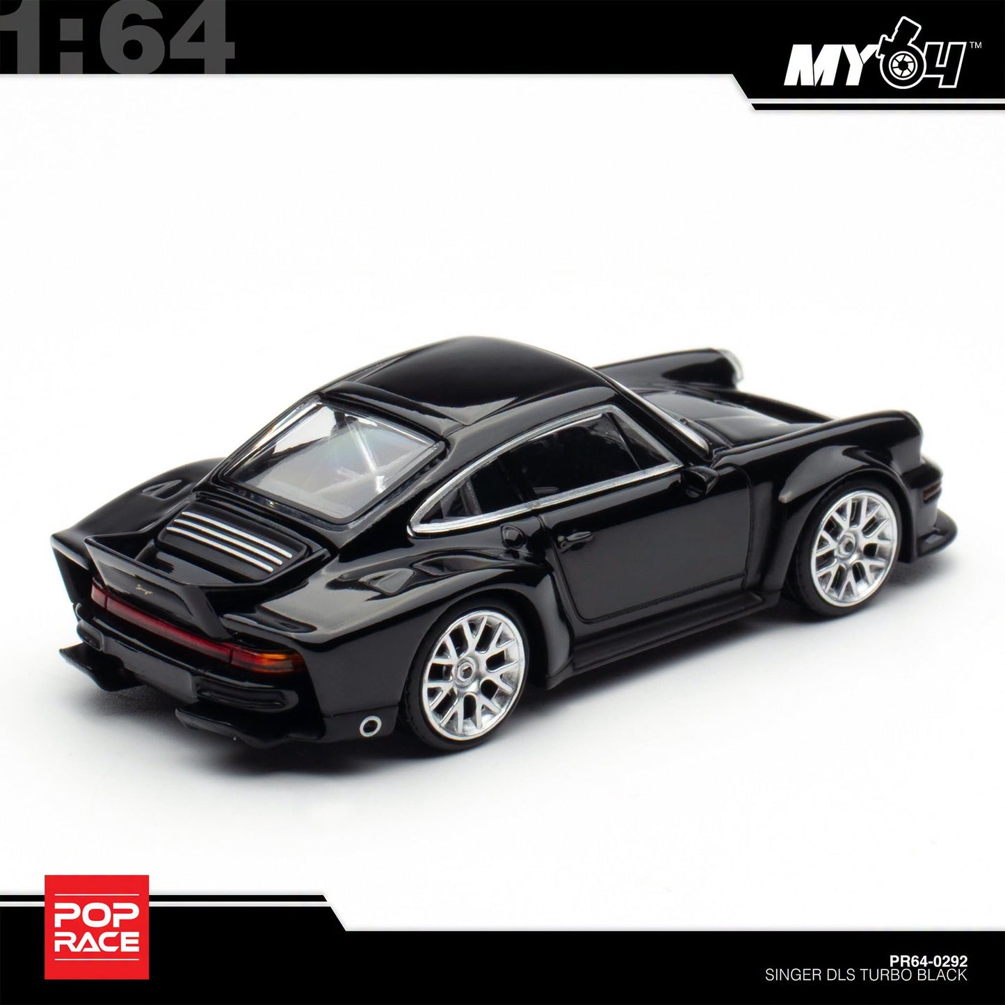 [Pop Race] 1:64 Singer DLS Turbo (Road) - Black