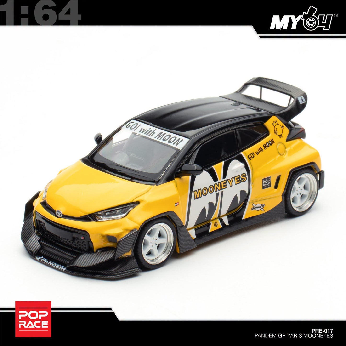 [Pop Race] 1:64 ENIGMA Pandem Toyota Yaris - MoonEyes