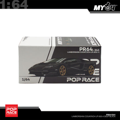 [Pop Race] 1:64 Lamborghini Countach LPI 800-4 - Deep Black