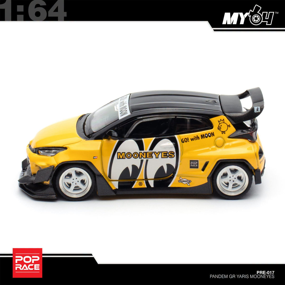 [Pop Race] 1:64 ENIGMA Pandem Toyota Yaris - MoonEyes