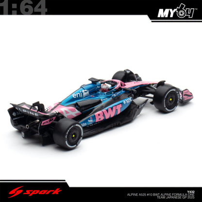 [Sparky] 1:64 Alpine A525 No.10 BWT Alpine Formula One Team - Japanese GP 2025 - Pierre Gasly