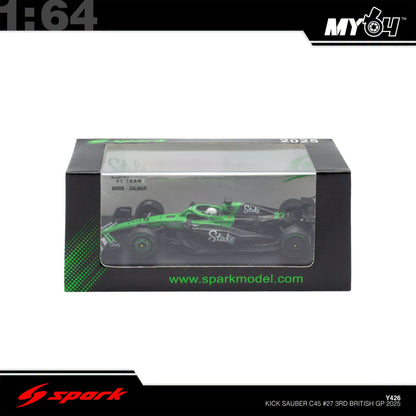 [Sparky] 1:64 Kick Sauber C45 No.27 Stake F1 Team Kick Sauber - 7th Australian GP 2025 - Nico Hulkenberg