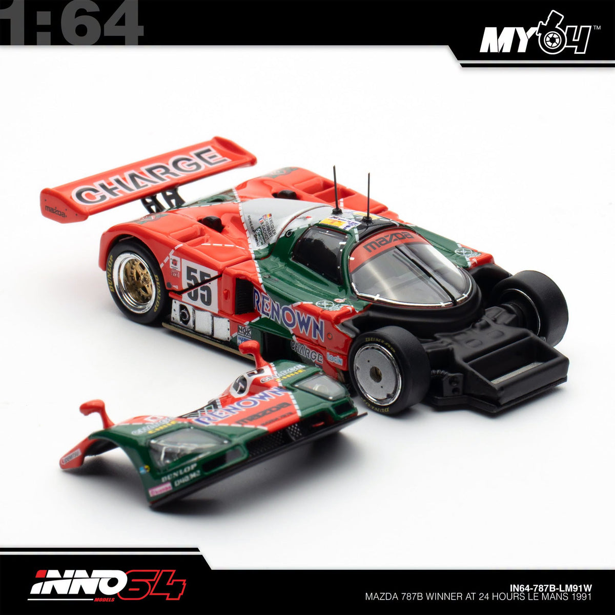 [INNO64] 1:64 Mazda 787B Winner at 24 Hours of Le Mans 1991
