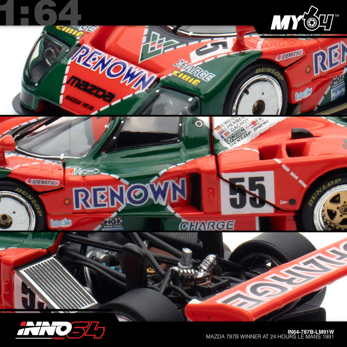 [INNO64] 1:64 Mazda 787B Winner at 24 Hours of Le Mans 1991