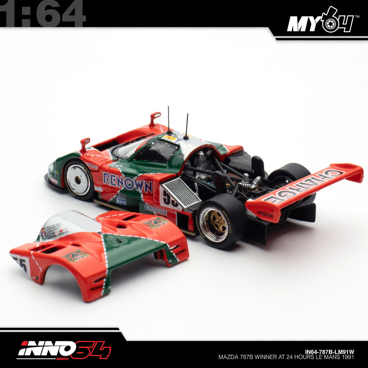 [INNO64] 1:64 Mazda 787B Winner at 24 Hours of Le Mans 1991