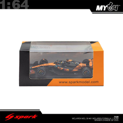 [Sparky] 1:64 McLaren MCL39 No.81 McLaren Formula 1 Team- Winner Chinese GP 2025- Oscar Piastri