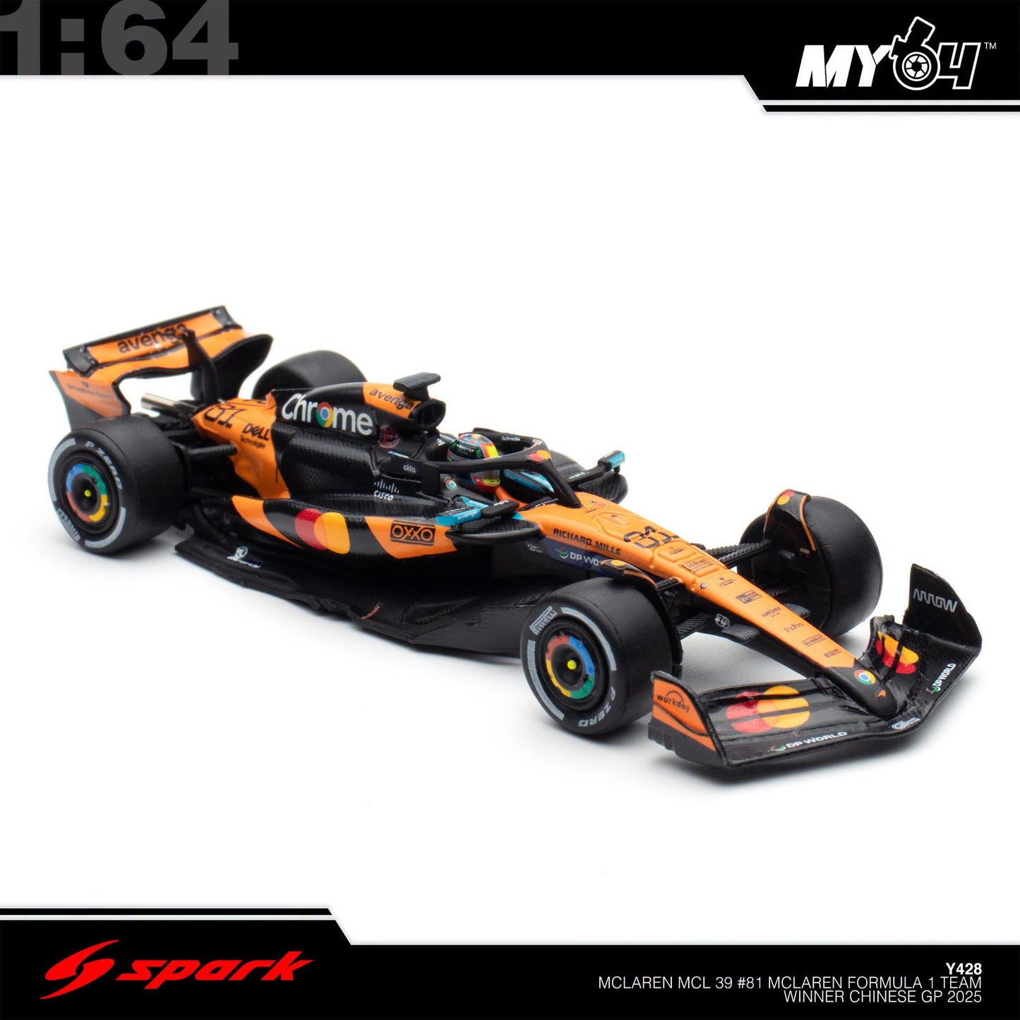[Sparky] 1:64 McLaren MCL39 No.81 McLaren Formula 1 Team- Winner Chinese GP 2025- Oscar Piastri