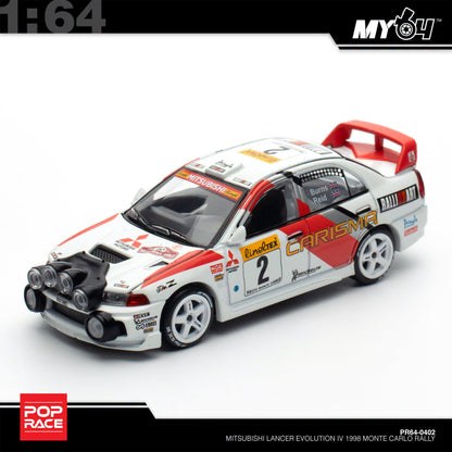 [Pop Race] 1:64 Mitsubishi Lancer Evolution IV - 1998 Monte Carlo