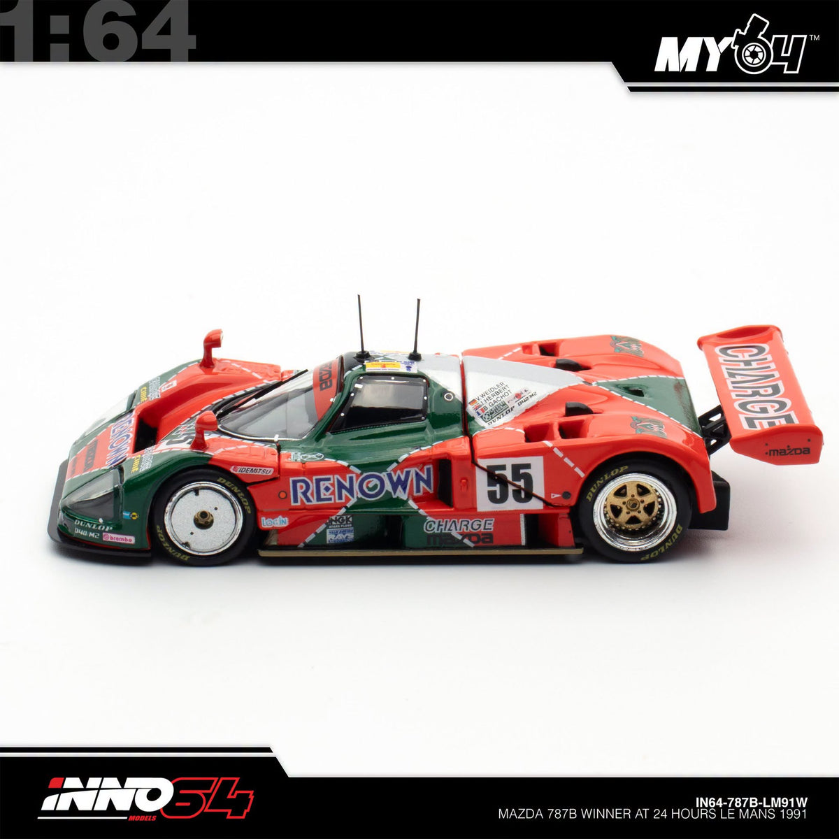 [INNO64] 1:64 Mazda 787B Winner at 24 Hours of Le Mans 1991