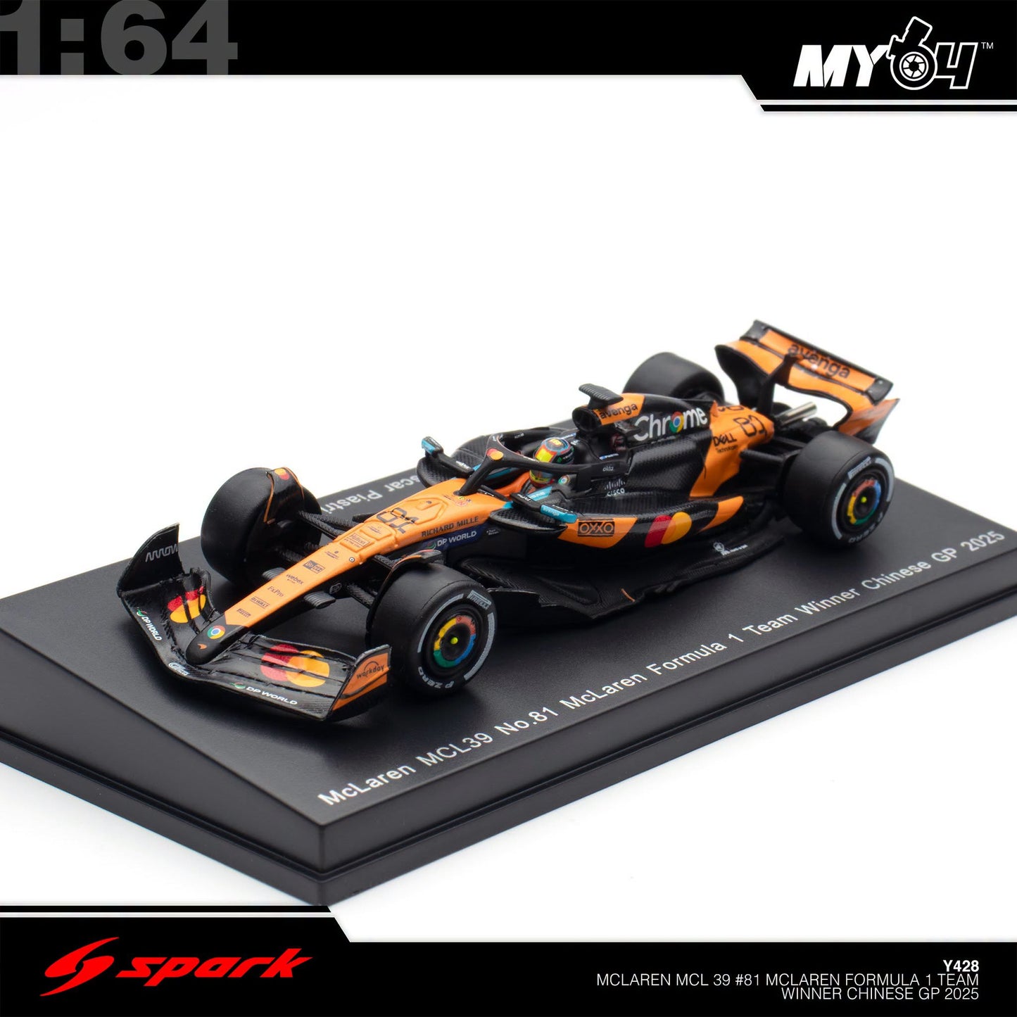 [Sparky] 1:64 McLaren MCL39 No.81 McLaren Formula 1 Team- Winner Chinese GP 2025- Oscar Piastri