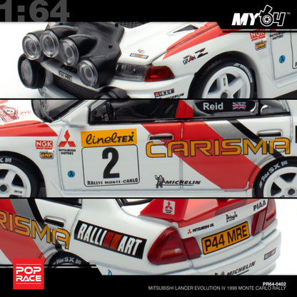 [Pop Race] 1:64 Mitsubishi Lancer Evolution IV - 1998 Monte Carlo