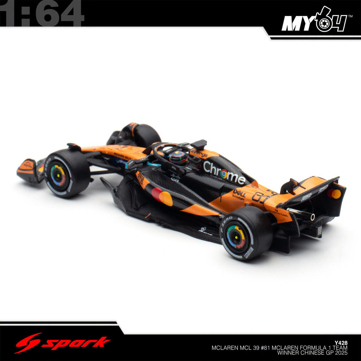 [Sparky] 1:64 McLaren MCL39 No.81 McLaren Formula 1 Team- Winner Chinese GP 2025- Oscar Piastri