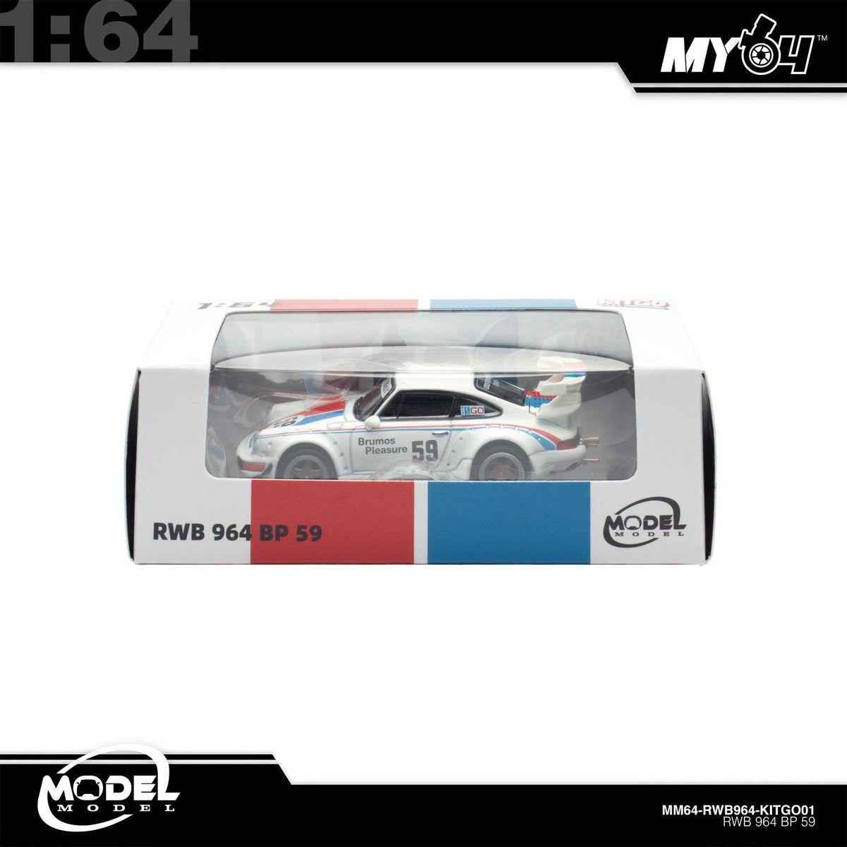 [Kit Go] 1:64 Combo Set H300 Flat Bed Truck + RWB964 (Model Model)