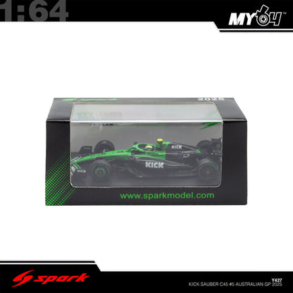 [Sparky] 1:64 Kick Sauber C45 No.5 Stake F1 Team Kick Sauber - Australian GP 2025 - Gabriel Bortoleto