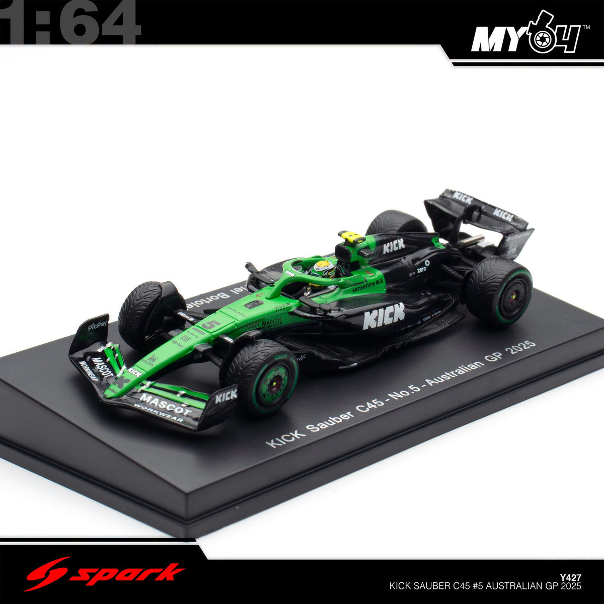 [Sparky] 1:64 Kick Sauber C45 No.5 Stake F1 Team Kick Sauber - Australian GP 2025 - Gabriel Bortoleto