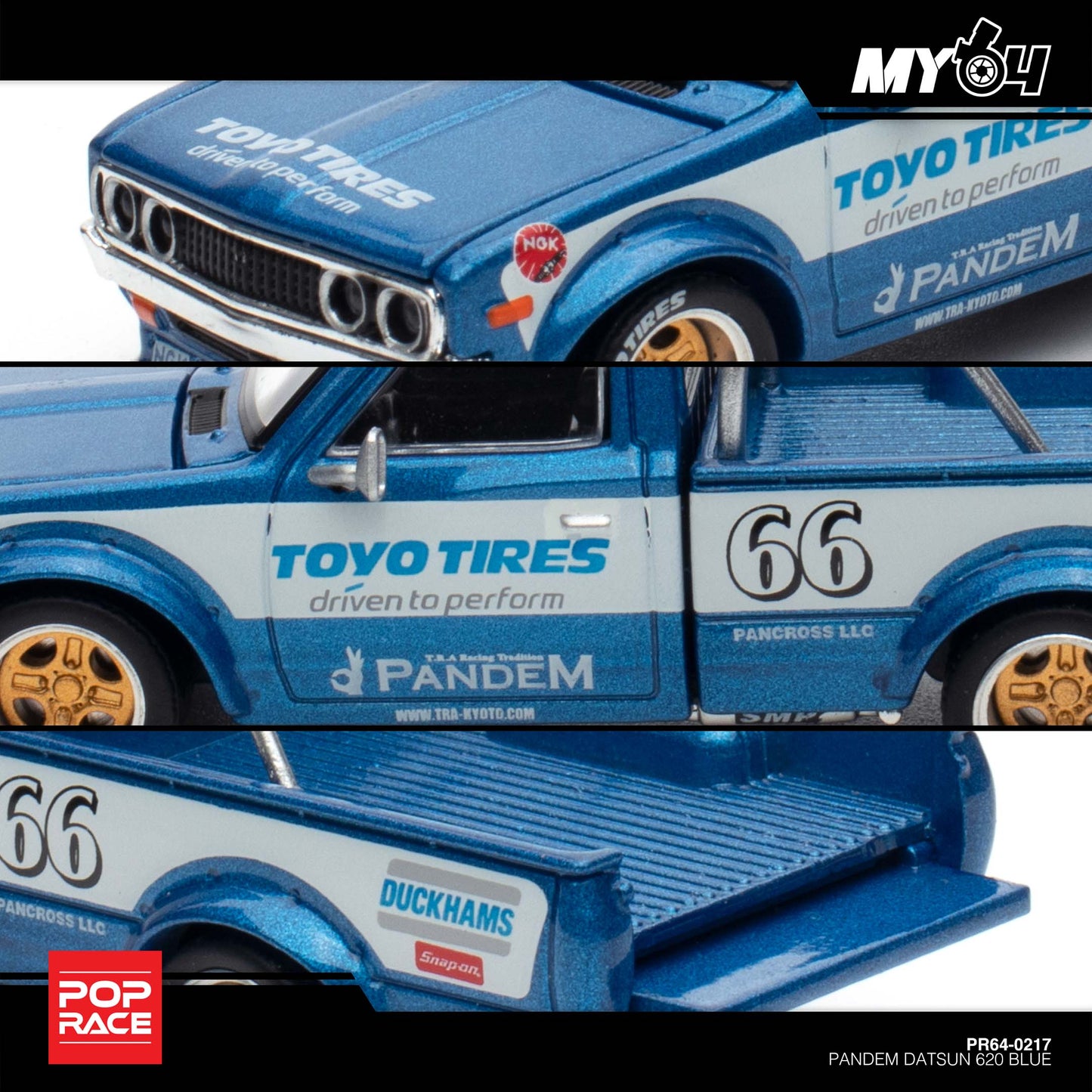 [Pop Race] Pandem Datsun 620 - Blue