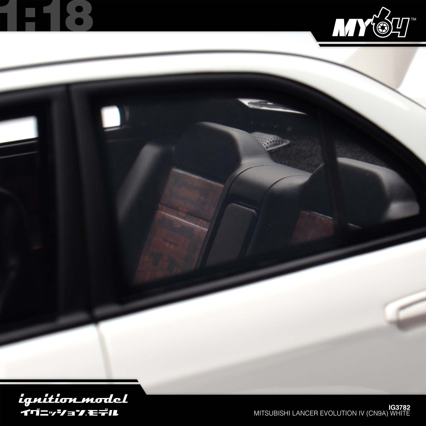 [Ignition Model]  1:18 Mitsubishi Lancer Evolution IV (CN9A) - White