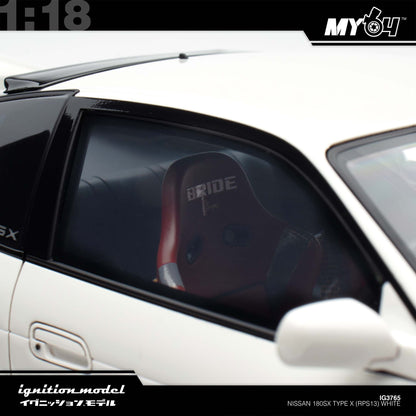 [Ignition Model] 1:18 Nissan 180SX Type X (RPS13) - White