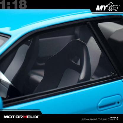 [Motorhelix] Nissan Skyline GT-R (R32) - Cyan Blue