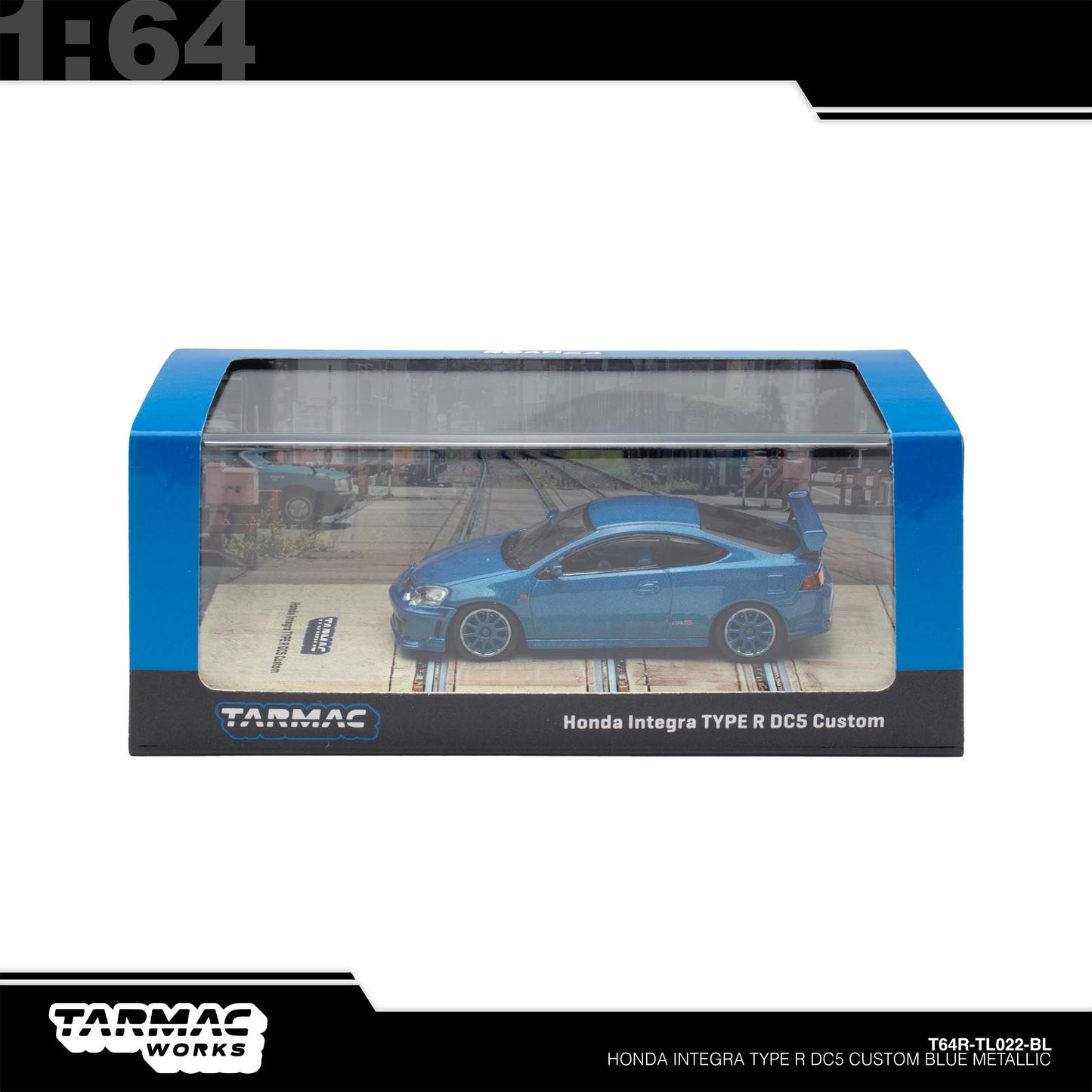 [Tarmac Works] 1:64 Honda Integra Type-R DC5 Custom - Blue Metallic