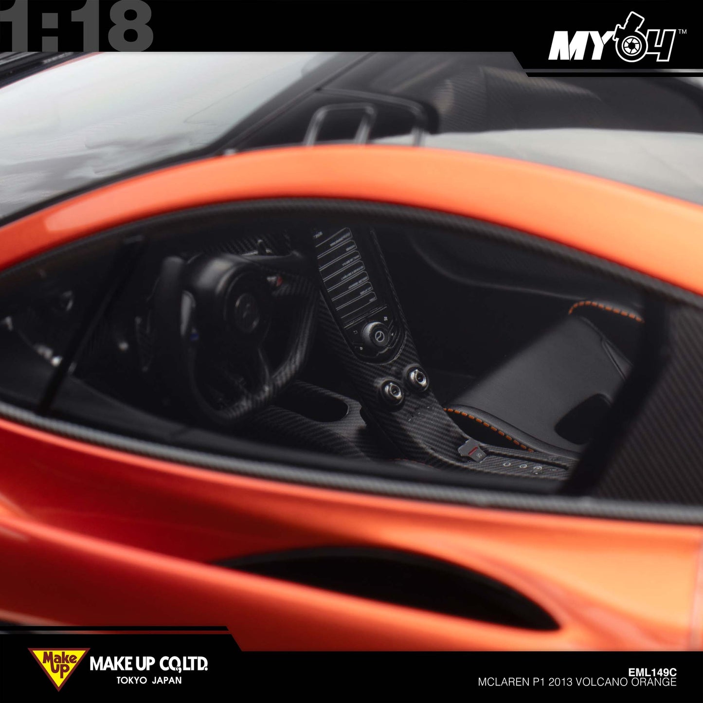 [Make Up] 1:18 Edilion Mclaren P1 2013 - Volcano Orange