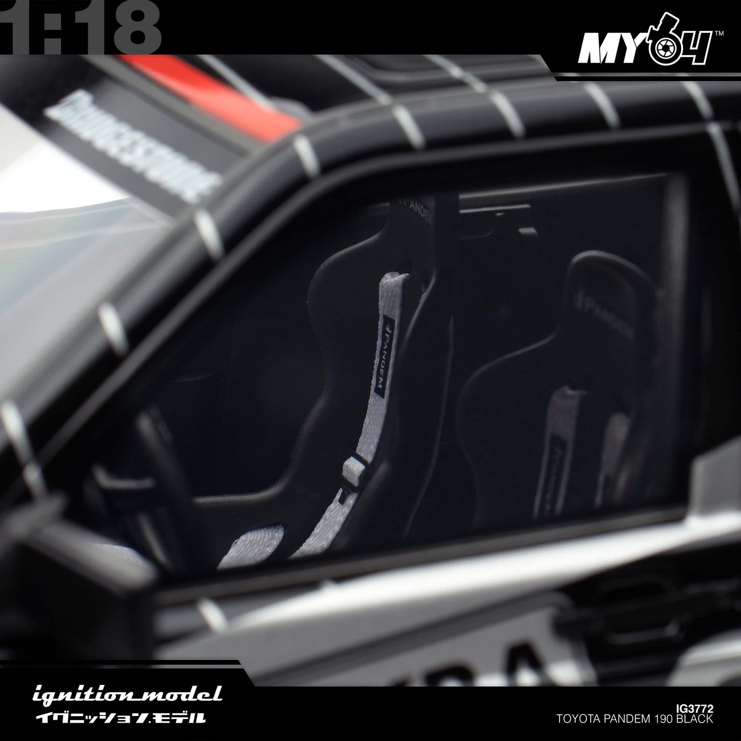 [Ignition Model] 1:18 Toyota Pandem 190 - Black