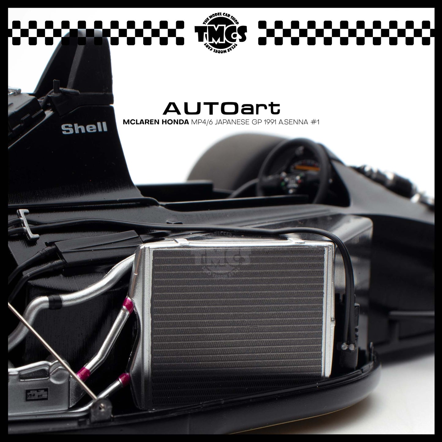 [Auto Art] Mclaren Honda MP4/6 Japanese GP 1991 A.Senna #1 (With Mclaren Logo)