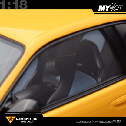 [Make Up] 1:18 Edilion BUILT BY LEGENDS Mine's Skyline GT-R(BNR34) - YAMABIKI Yellow (Pearl Yellow)