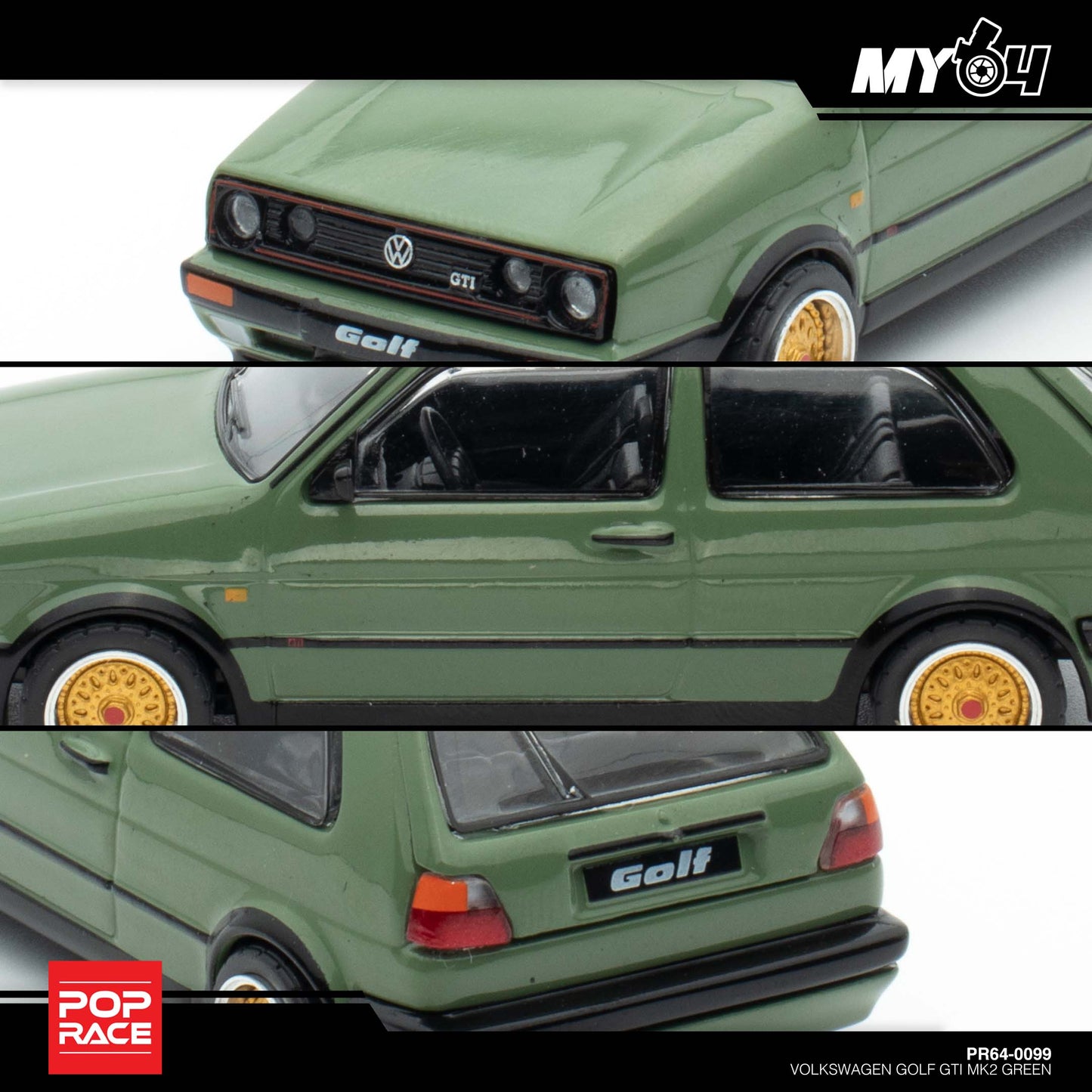 [Pop Race] Volkswagen Golf GTI MKII - Oak Green