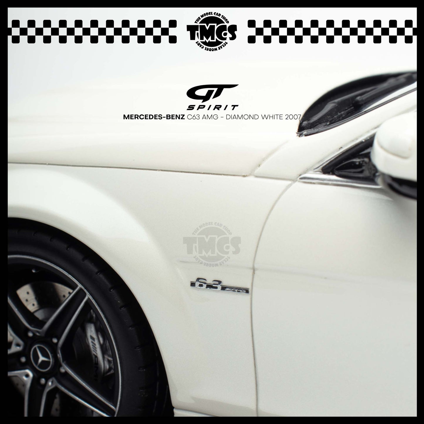 [GT Spirit] 1:18 Mercedes-Benz C63 AMG - Diamond White 2007